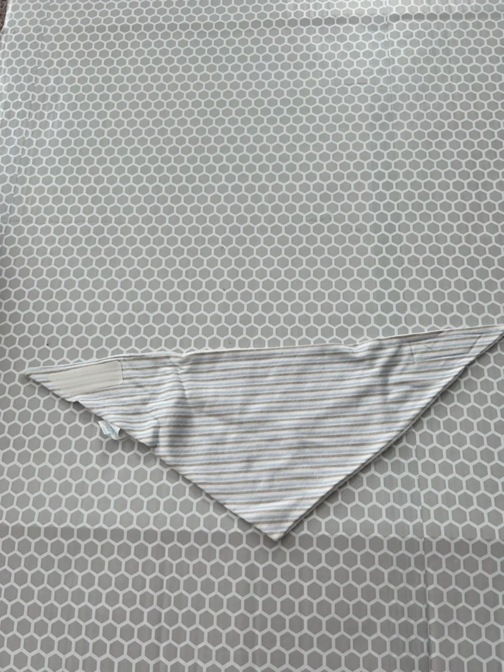 Bundle of Seven Baby Bandana Bibs in Blue & Neutral Tones